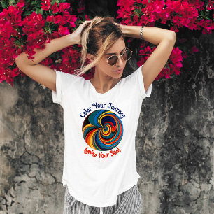 Vortex - Kleur uw reis T-shirt