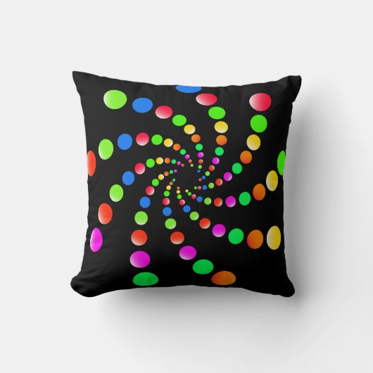 Vortex Kleurrijke kunst Kussen (Voorkant)