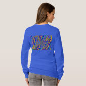 vortex multicolore sur T-shirt (Dos entier)