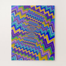 vortex multicolores sur puzzle