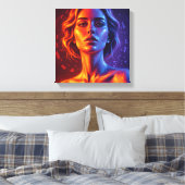 Vortex of Being Stretched Canvas Afdruk (Insitu (Slaapkamer))