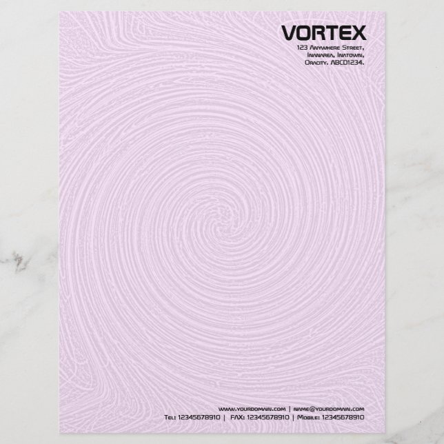Vortex - Roze Briefhoofd (Voorkant)