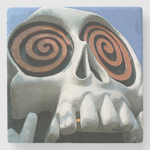 Vortex Skull, kleine 5 punten, Atlanta Landmark Ma Stenen Onderzetter