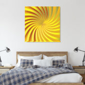 Vortex spirale en toile d'or (Insitu(Chambre))