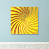 Vortex spirale en toile d'or (Insitu (Plancher de Bois))