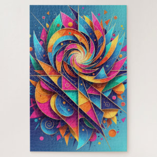 Vortex van kleur Abstracte puzzel – Extreme Challe