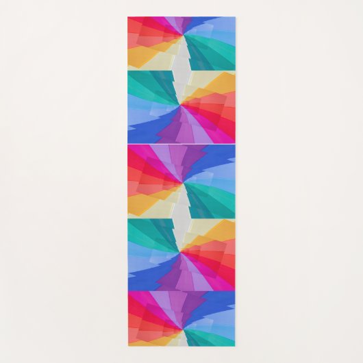 Vortex van kleuren op yoga mat (Voorkant)