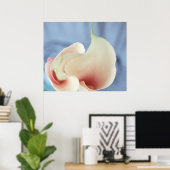 Vortex White Calla Lilies Art Imprimer Poster Phot (Bureau à domicile)