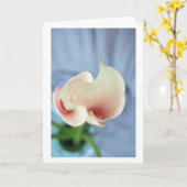 Vortex White Calla Lily Art-fotokaarten Kaart (Gele Bloem)
