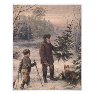 Vorweihnacht F Kruger Duitse kerst Foto Afdruk
