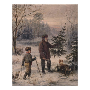 Vorweihnacht F Kruger Duitse kerst Perfect Poster