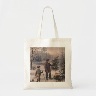 Vorweihnacht F Kruger Duitse kerst Tote Bag