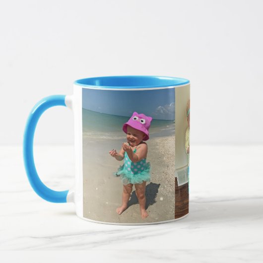Vos 1 à 3 tasses imprimées par coutume de photos (Gauche)