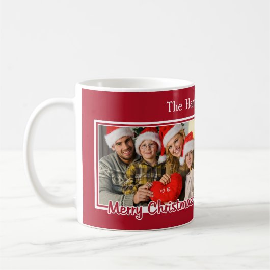 VOS 2 PHOTOS et tasses faites sur commande NOMMÉES (Gauche)