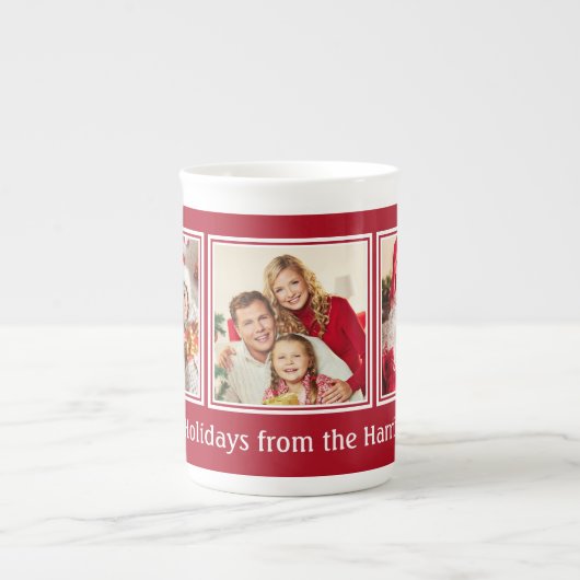 VOS 3 PHOTOS et tasse FAITE SUR COMMANDE de Noël (Devant)