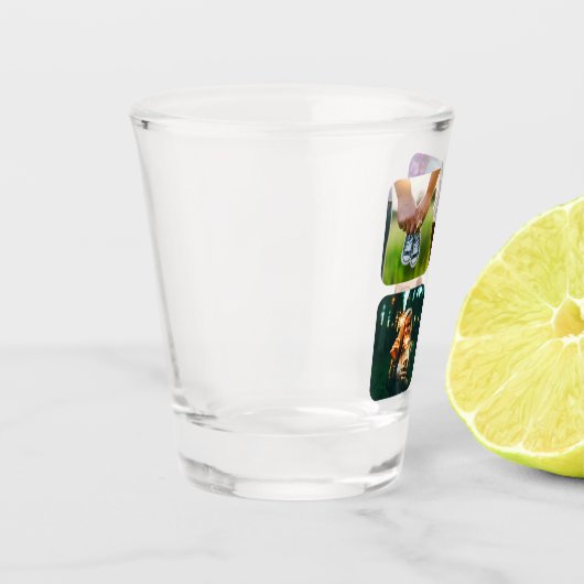 Vos 4 Photos Arrondi Modèle de verre de tir (Gauche)