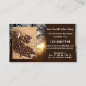 Vos 4 Photos Café Shop Modèle Carte de visite (Dos)