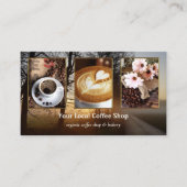 Vos 4 Photos Café Shop Modèle Carte de visite (Devant)