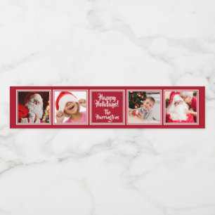 VOS 4 photos flacon texte personnalisé étiquettes