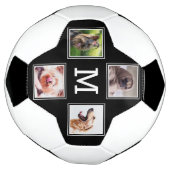 VOS 4 PHOTOS & MONOGRAM balle de football (Tourné)