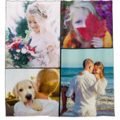 Vos 4 Photos Roundé Frame Douche Rideau (Devant)