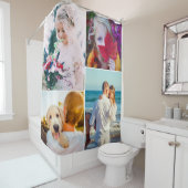 Vos 4 Photos Roundé Frame Douche Rideau (En situation)