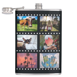 VOS 8 PHOTOS en "bandes film" flacon personnalisé