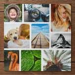 Vos 9 Photos Jigsaw Puzzle Collage encadré blanc<br><div class="desc">Collage de photos personnalisées 9 Puzzle avec cadre blanc.</div>