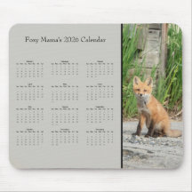Vos - Aanpasbare kalender voor heel jaar 2026
