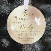 Vos Ailes Étaient Prêts Photo Memorial Keepsaké Do