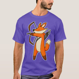 Vos als boogschutter met pijlboog t-shirt