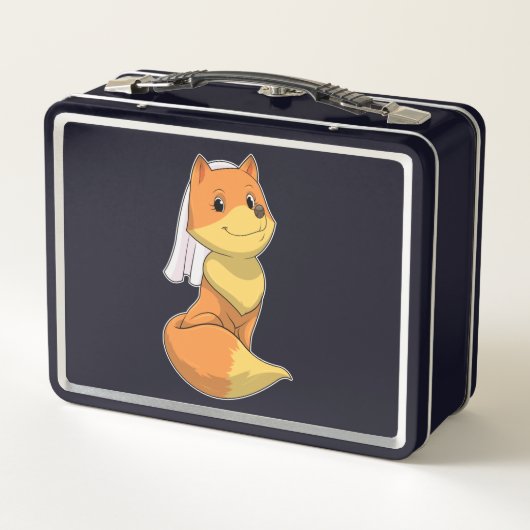 Vos als bruid met sluier (Achterkant)