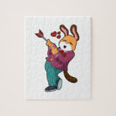 Vos als bruidegom met pak legpuzzel (Verticaal)