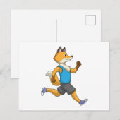 Vos als hardloper hardlopen briefkaart (Voorkant / Achterkant)