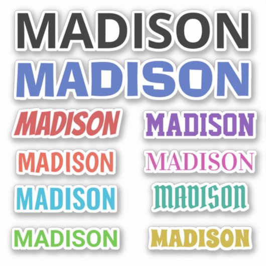 VOS autocollants de NOM (Devant)