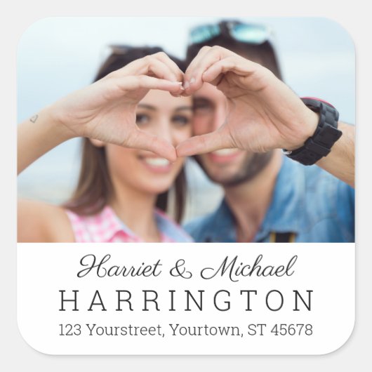 VOS autocollants personnalisés PHOTO & TEXTE (Devant)