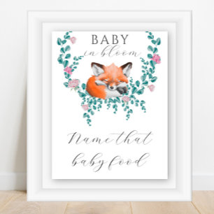 Vos babyshower - raad die babyvoeding poster