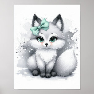 Vos Bos Nursery Muurkunst Poster