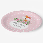 vos, bos, schattig papieren bordje (Gekanteld)