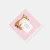 vos, bos, schattig servet (Hoek)