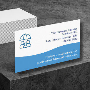 Vos Cartes de Visite Modernes d'Assurance