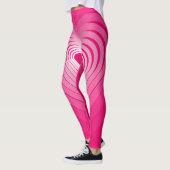 Vos Couleurs - Coeurs roses Love Pulses Leggings (Gauche)