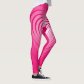 Vos Couleurs - Coeurs roses Love Pulses Leggings (Droite)