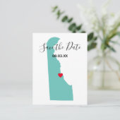 Vos couleurs Forme de carte Delaware Enregistrer l (Debout devant)