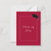 Vos couleurs Moderne Design Grad Party Invitations (Dos)