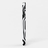 Vos couleurs Vagues noir blanc coque iphone (Dos/Droite)