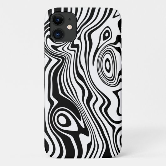 Vos couleurs Vagues noir blanc coque iphone (Dos)