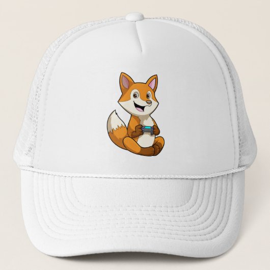 Vos die met controller speelt trucker pet (Voorkant)