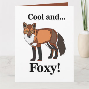 Vos Dieren Wilde Foxy Verjaardag Kaart