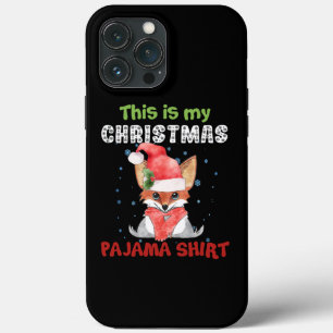 Vos Dit Is Mijn Kerst Pyjama Shirt T-Shirt Vos iPhone 13 Pro Max Hoesje